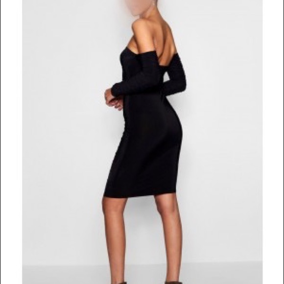Tall Maya Ruched Off The Shoulder Bodycon Dress - Picture 1 of 4